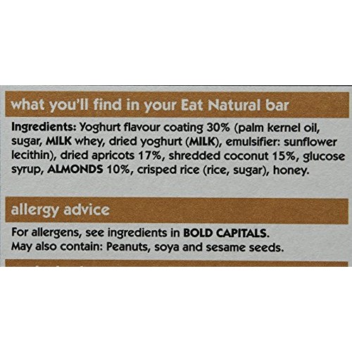 Eat Natural Fruit And Nut Bar With Almond Apricot And Yoghurt Co