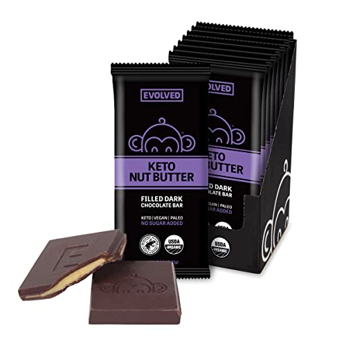 Evolved Chocolate Keto Nut Butter Filled Bars - Dark Chocolate,