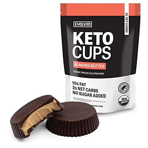 Evolved Chocolate Almond Butter Keto Cups - Dark Chocolate, Vega