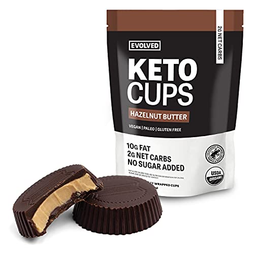Evolved Chocolate Hazelnut Butter Keto Cups - Dark Chocolate, Ve