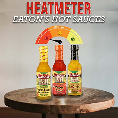 Eatons Jamaican Scotch Bonnet Pepper Sauce 5 Ounce Pack Of 3