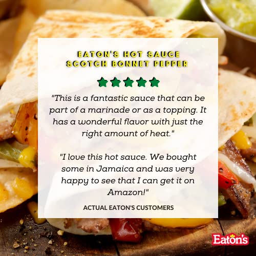 Eatons Jamaican Scotch Bonnet Pepper Sauce 5 Ounce Pack Of 3