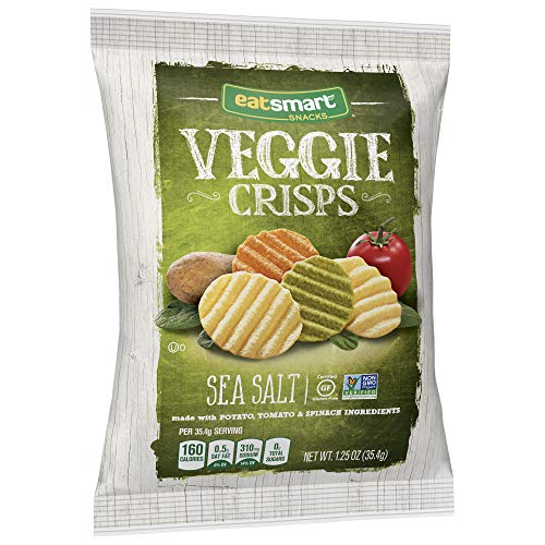 Eatsmart Snacks Veggie Crisps, Sea Salt, 1.25 Ounce Pack Of 8