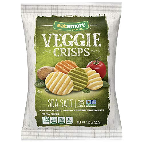 Eatsmart Snacks Veggie Crisps, Sea Salt, 1.25 Ounce Pack Of 8