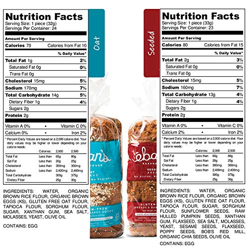 Ebans Bakehouse Fresh Baked Gluten-Free Bread - 4 Loaf Variety