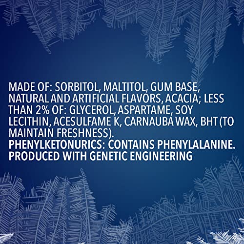 Eclipse Winterfrost Sugar Free Chewing Gum, 180 Piece Bag