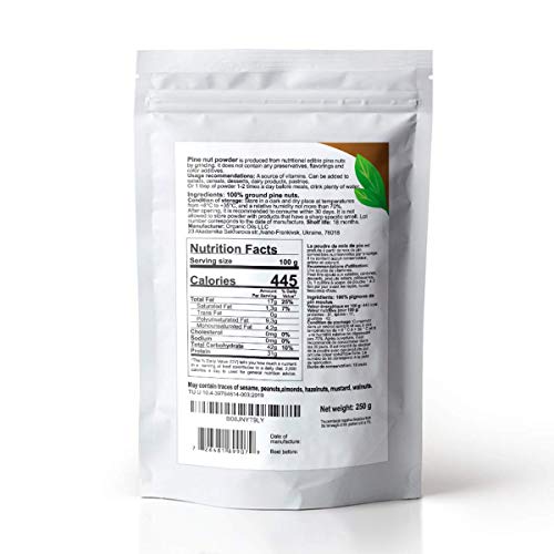 Pine Nut Kernel Powder Gluten Free Flour 250G | Eco Nava Brand |