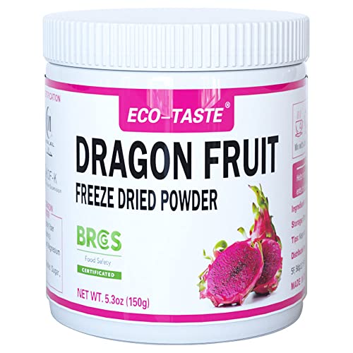 Dragon Fruit Powder, 5.3 Oz.150G, Pure Freeze Dried Pitaya Pow
