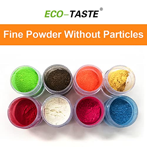 Luster Dust Set 8 Colors 3 Grams Each Container For Cake, Fond