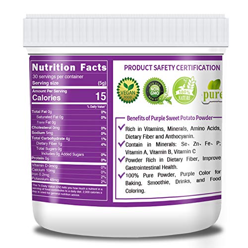 Natural Purple Sweet Potato Powder, Raw Powder For Food Coloring