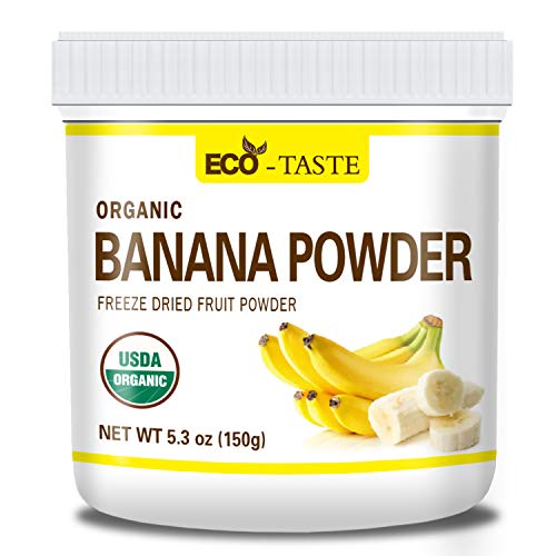 Organic Banana Fruit Powder, 150G 5.3 Oz, 100% Raw, Vegan, No