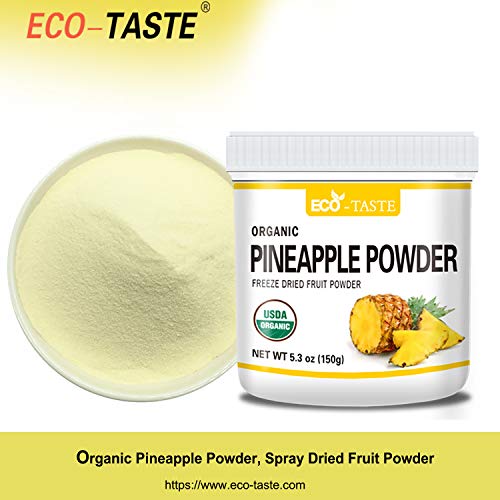 Organic Pineapple Powder, 5.3Oz150G, Pure And Raw, No Additive