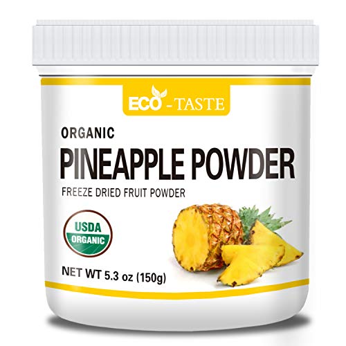 Organic Pineapple Powder, 5.3Oz150G, Pure And Raw, No Additive
