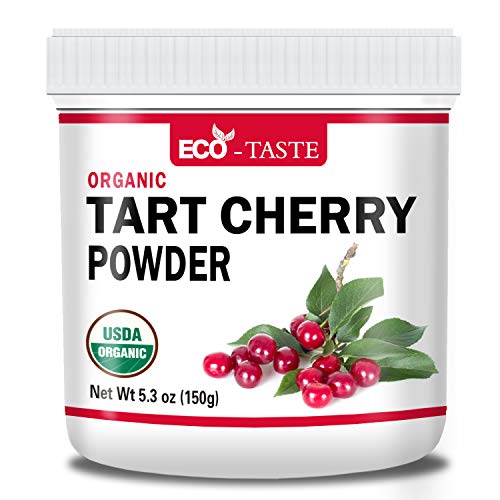 Organic Tart Cherry Powder, 5.3Oz150G, 100% Pure, Vegan, No Ad