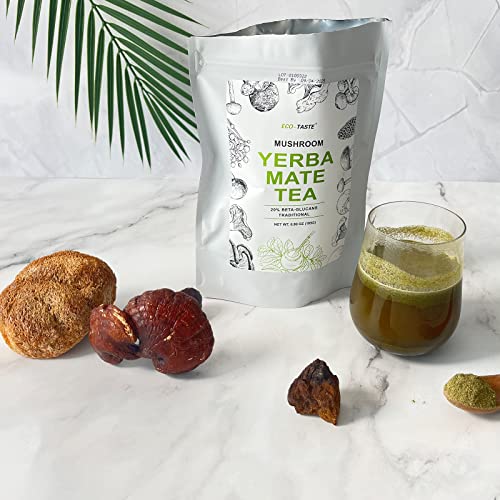 Organic Yerba Mate Latte with Magic Mushroom Extracts and Ceylon...