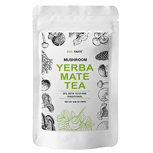 Organic Yerba Mate Latte with Magic Mushroom Extracts and Ceylon...