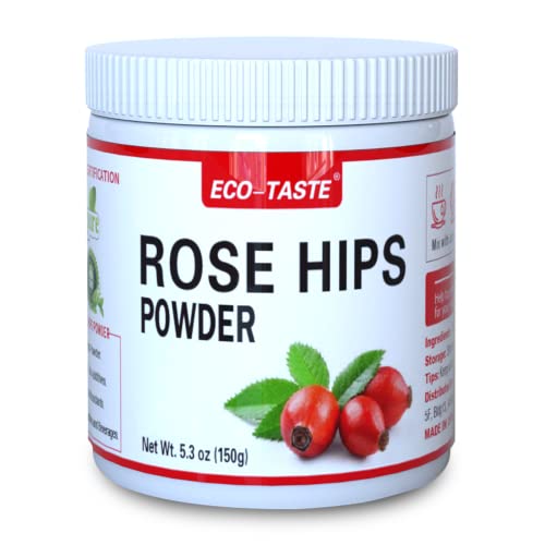 Rose Hips Powder, 5.3Oz, 100% Pure, Vegan Friendly, No Additives