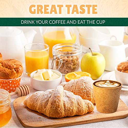 Eco Bunny Edible Biscuit Cup 3.8 oz, Pack of 10 Vanilla Flavored...