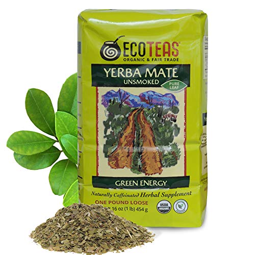 Ecoteas - Organic Unsmoked Yerba Mate Tea - Pure Loose Leaf Tea