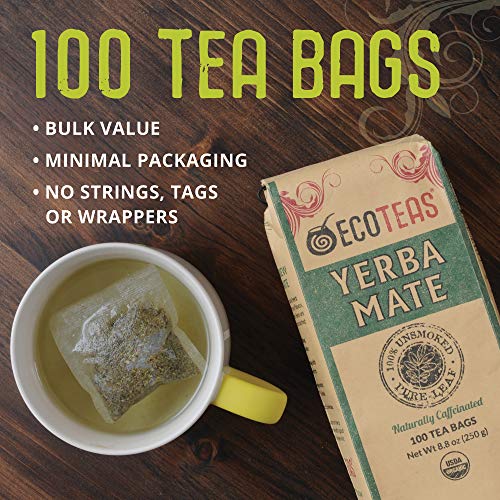 Ecoteas - Unsmoked Yerba Mate Tea - Yerba Mate Tea Bags - Yerba