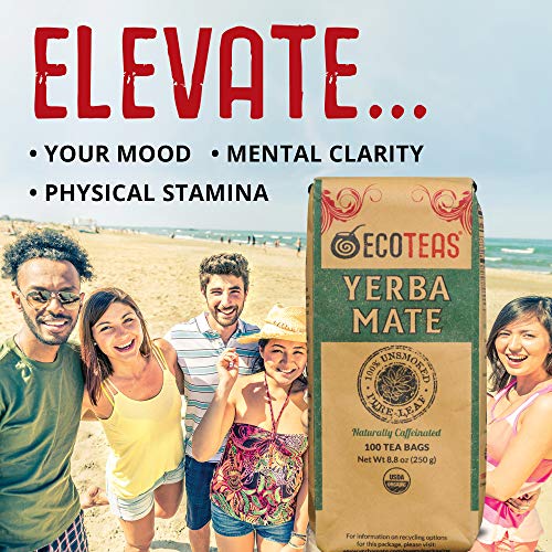 Ecoteas - Unsmoked Yerba Mate Tea - Yerba Mate Tea Bags - Yerba