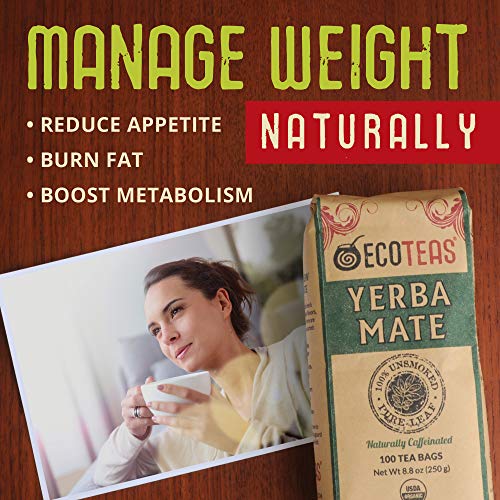 Ecoteas - Unsmoked Yerba Mate Tea - Yerba Mate Tea Bags - Yerba