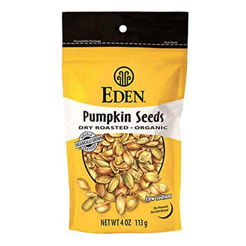 Eden Organic Pumpkin Seeds, Dry Roasted, 4 Ounce Pack - 5