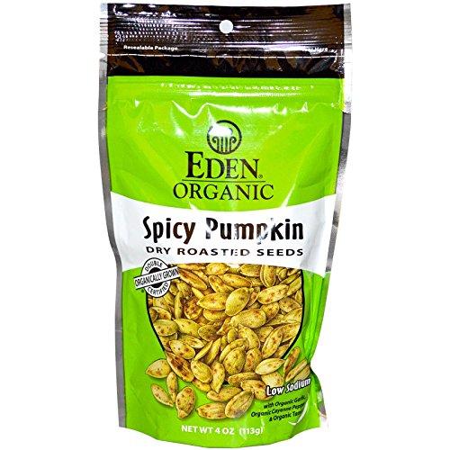 Eden Foods Organic Pumpkin Seeds Dry Roasted Spicy -- 4 Oz Each