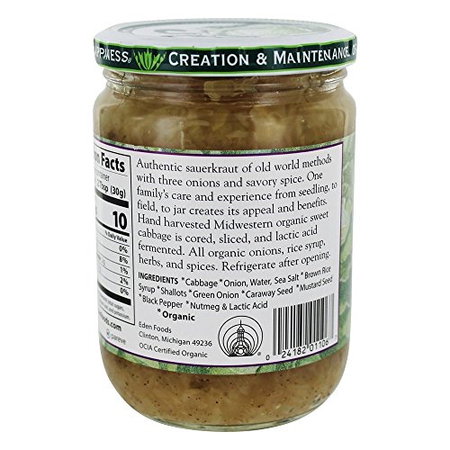 Eden Foods - Organic Sauerkraut Three Onion - 18 Oz.