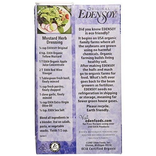 Eden Foods, Soy Milk Original Organic, 32 Fl Oz