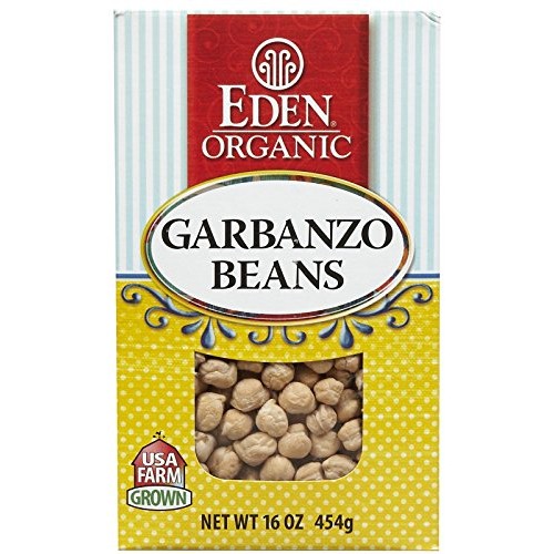 Eden Organic Garbanzo Beans, No Salt Added, 16 Oz