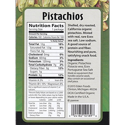 Shelled And Dry Roasted Pistachios 1 Ounces Case Of 12