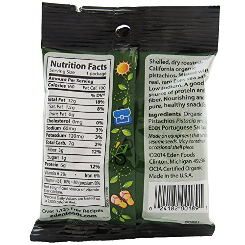 Shelled And Dry Roasted Pistachios 1 Ounces Case Of 12