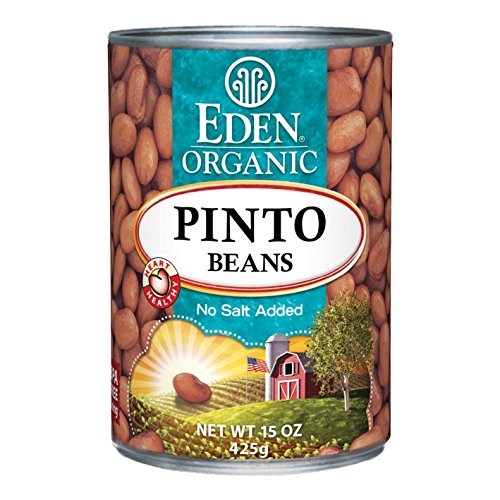 Eden Organic Pinto Beans, No Salt Added, 15-Ounce Cans Pack Of 12