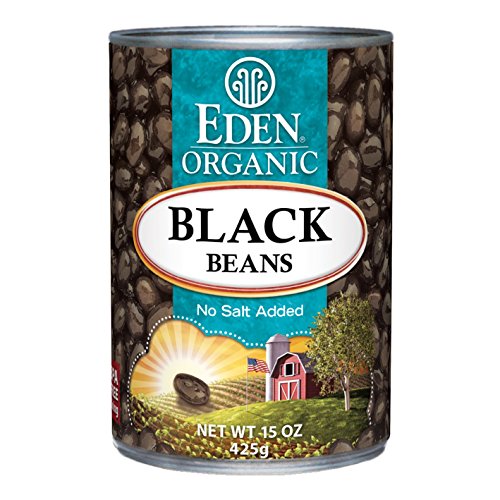 Eden Organic Black Beans, No Salt Added, 15-Ounce Cans Pack Of 12