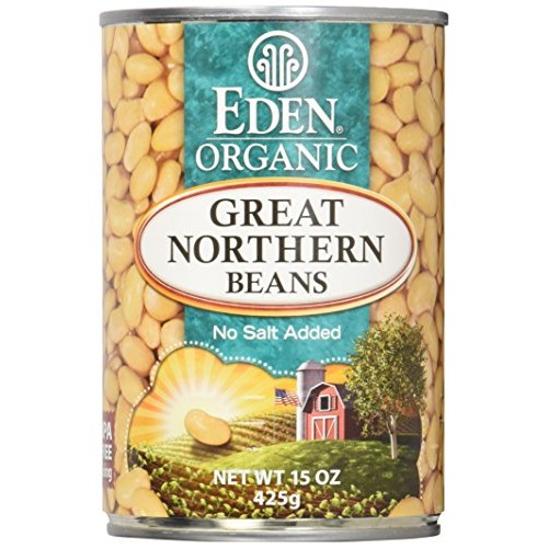 Eden Organic Great Northern Beans, No Salt Added, 15-Ounce Cans