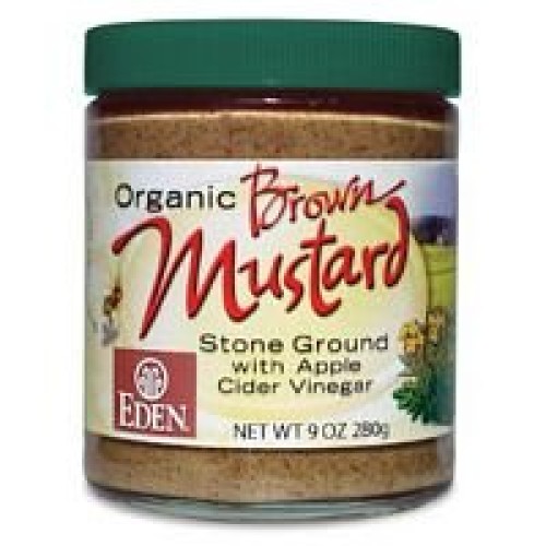 Eden Foods Brown Mustard Glass 12 X 9 Oz
