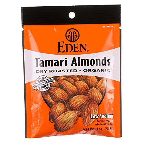 Eden Foods Organic Dry Roasted Tamari Almonds, 1 Ounce - 12 Per