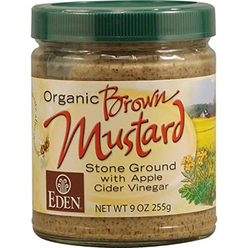 Eden Organic Brown Mustard 9 oz - PACK OF 3