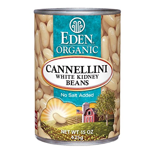 Eden Organic Cannellini White Kidney Beans, No Salt Added, 15-Ou