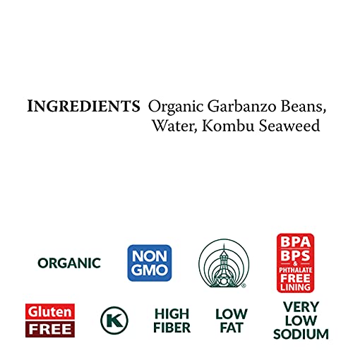 Eden Organic Garbanzo Beans, 29 oz Can, No Salt, Non-GMO, Gluten...