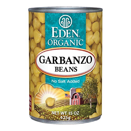 Eden Organic Garbanzo Beans, No Salt Added, 15-Ounce Cans Pack