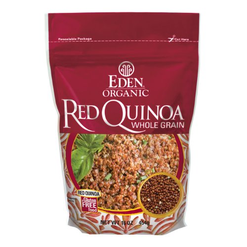 Eden Organic Red Quinoa, Whole Grain, 16-Ounce Pouches Pack Of 4