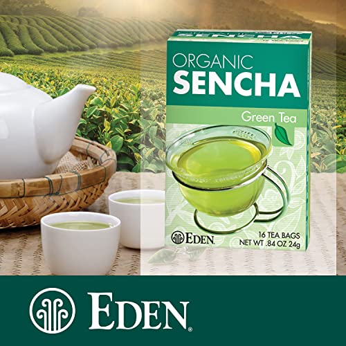 Eden Organic Sencha Green Tea, Japanese, Uji Cha, 16 Unbleached ...