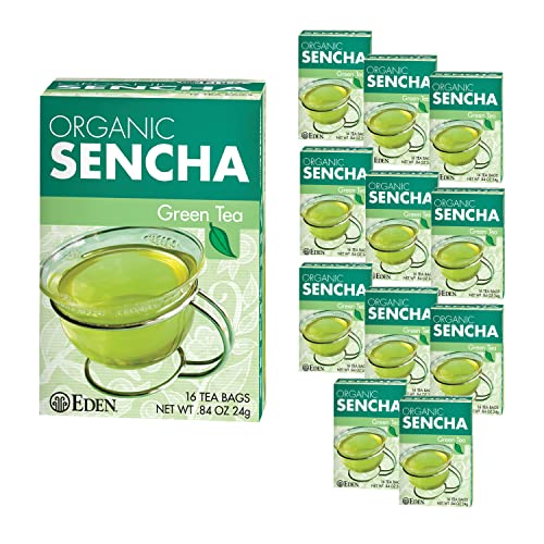 Eden Organic Sencha Green Tea, Japanese, Uji Cha, 16 Unbleached ...