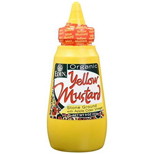 Eden Yellow Mustard, Organic, Squeeze Bottle, 9 Ounce