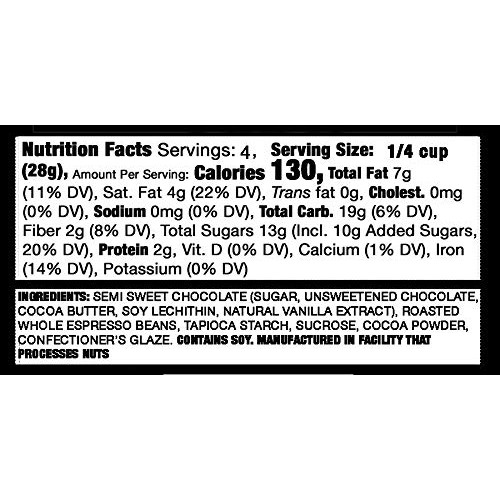 Edible Espresso - Dark Chocolate Covered Coffee Beans 6Pk ~600