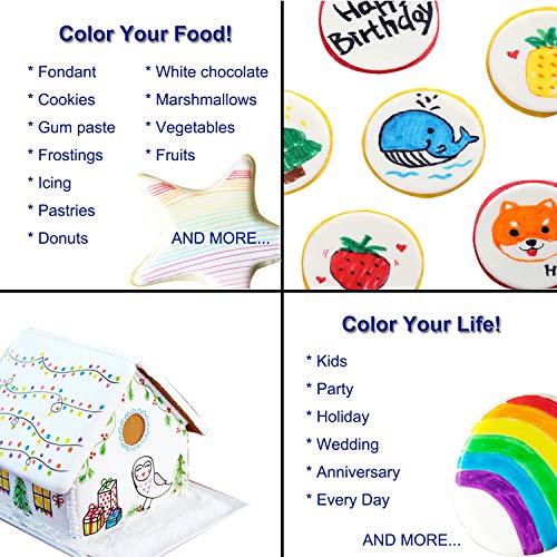 Food Coloring Pens, 11Pcs Double Sided Food Grade And Edible Mar