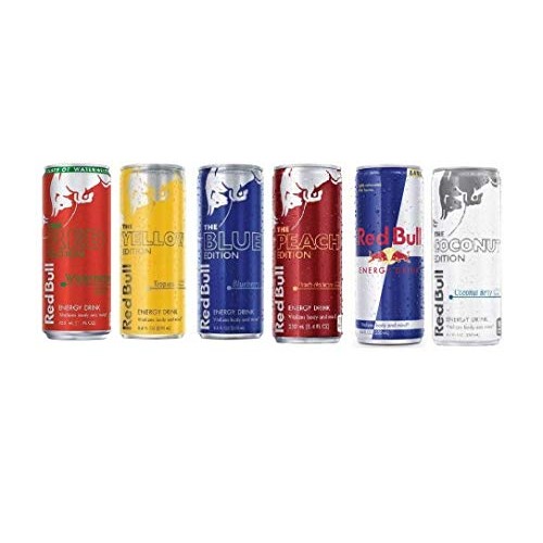 Red Bull Editions Variety Pack,8.4Fl.Oz. Pack Of 24 : Red, Yel