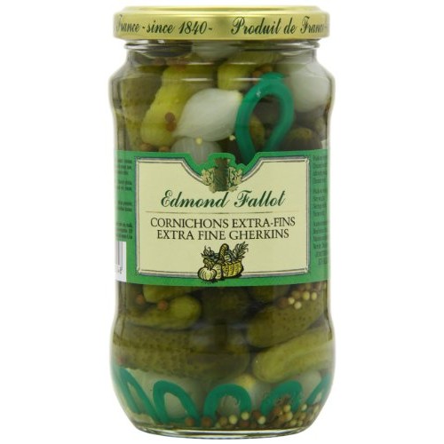 Edmond Fallot - Cornichons Extra-Fins - Extra Fine Gherkins - 340G